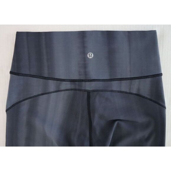 Lululemon W6BC9S Women's Sz 8 Gray/Black In Movement 23” Crop Leggings $88 - Picture 6 of 9